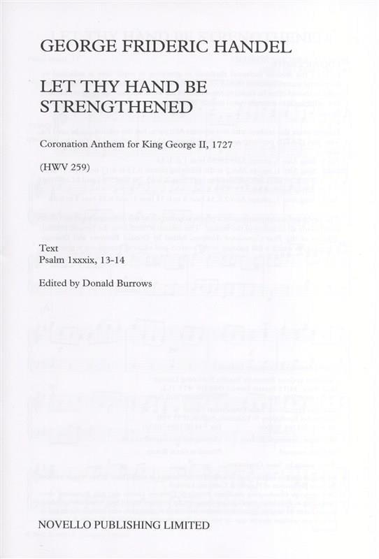 Let thy hand be strenghtened (KA)
